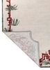 jardins du monde ivory wool hand tufted Rug - Backing Shot jardins du monde ivory wool hand tufted Rug - Backing Shot