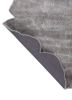 infini grey and black viscose hand tufted Rug - Backing Shot