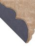 infini gold viscose hand tufted Rug - Backing Shot infini gold viscose hand tufted Rug - Backing Shot