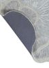 aurelia blue wool and viscose hand tufted Rug - Backing Shot aurelia blue wool and viscose hand tufted Rug - Backing Shot