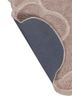 aurelia beige and brown wool and viscose hand tufted Rug - Backing Shot aurelia beige and brown wool and viscose hand tufted Rug - Backing Shot