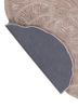 aurelia beige and brown wool and viscose hand tufted Rug - Backing Shot