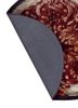 aprezo red and orange wool and viscose hand tufted Rug - Backing Shot aprezo red and orange wool and viscose hand tufted Rug - Backing Shot