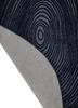pathways blue wool and viscose hand tufted Rug - Backing Shot pathways blue wool and viscose hand tufted Rug - Backing Shot