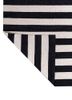 alhambra grey and black wool flat weaves Rug - Backing Shot alhambra grey and black wool flat weaves Rug - Backing Shot