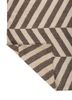 indusbar grey and black wool flat weaves Rug - Backing Shot