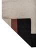 checkers red and orange wool flat weaves Rug - Backing Shot checkers red and orange wool flat weaves Rug - Backing Shot