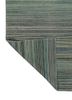 abrash blue wool flat weaves Rug - Backing Shot