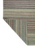 abrash blue wool flat weaves Rug - Backing Shot