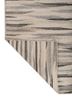 indusbar grey and black wool flat weaves Rug - Backing Shot