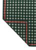 alhambra green wool flat weaves Rug - Backing Shot