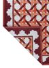 alhambra red and orange wool flat weaves Rug - Backing Shot alhambra red and orange wool flat weaves Rug - Backing Shot