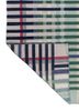 checkers green wool flat weaves Rug - Backing Shot checkers green wool flat weaves Rug - Backing Shot