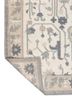 bedouin ivory wool flat weaves Rug - Backing Shot