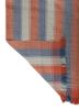 indusbar red and orange wool flat weaves Rug - Backing Shot