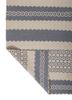 indusbar grey and black wool flat weaves Rug - Backing Shot