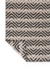 alhambra grey and black wool flat weaves Rug - Backing Shot alhambra grey and black wool flat weaves Rug - Backing Shot