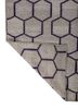indusbar grey and black wool and viscose flat weaves Rug - Backing Shot indusbar grey and black wool and viscose flat weaves Rug - Backing Shot