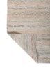 abrash blue wool and viscose flat weaves Rug - Backing Shot