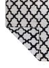 indusbar grey and black wool and viscose flat weaves Rug - Backing Shot