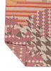checkers beige and brown wool and viscose flat weaves Rug - Backing Shot checkers beige and brown wool and viscose flat weaves Rug - Backing Shot