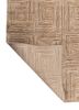 verve beige and brown acrylic hand knotted Rug - Backing Shot