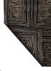 verve grey and black acrylic hand knotted Rug - Backing Shot verve grey and black acrylic hand knotted Rug - Backing Shot
