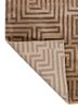blythe beige and brown acrylic hand knotted Rug - Backing Shot