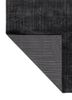 verve grey and black acrylic hand knotted Rug - Backing Shot