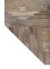 savana ivory wool hand knotted Rug - Backing Shot