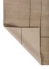 sthir beige and brown wool hand knotted Rug - Backing Shot