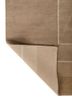 sthir beige and brown wool hand knotted Rug - Backing Shot