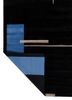 sthir grey and black wool hand knotted Rug - Backing Shot sthir grey and black wool hand knotted Rug - Backing Shot