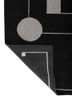 sthir grey and black wool hand knotted Rug - Backing Shot sthir grey and black wool hand knotted Rug - Backing Shot
