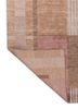 blythe red and orange wool hand knotted Rug - Backing Shot