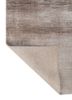 entropy ivory bamboo silk hand knotted Rug - Backing Shot