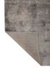 uvenuti grey and black wool and bamboo silk hand knotted Rug - Backing Shot