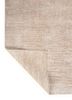 entropy ivory wool and bamboo silk hand knotted Rug - Backing Shot
