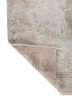 entropy ivory wool and bamboo silk hand knotted Rug - Backing Shot