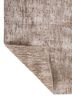 entropy ivory wool and bamboo silk hand knotted Rug - Backing Shot