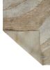 entropy green wool and bamboo silk hand knotted Rug - Backing Shot