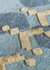 kolam blue wool and bamboo silk hand knotted Rug - Backing Shot kolam blue wool and bamboo silk hand knotted Rug - Backing Shot
