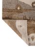 whispers of the desert ivory wool and bamboo silk hand knotted Rug - Backing Shot