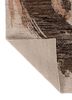 entropy ivory wool hand knotted Rug - Backing Shot