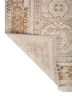 savana ivory wool hand knotted Rug - Backing Shot