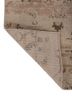 entropy green wool and bamboo silk hand knotted Rug - Backing Shot