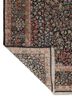 aurora grey and black wool and silk hand knotted Rug - Backing Shot aurora grey and black wool and silk hand knotted Rug - Backing Shot
