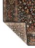 aurora grey and black wool and silk hand knotted Rug - Backing Shot aurora grey and black wool and silk hand knotted Rug - Backing Shot