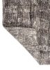 entropy ivory wool and silk hand knotted Rug - Backing Shot
