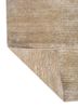 entropy ivory wool and silk hand knotted Rug - Backing Shot